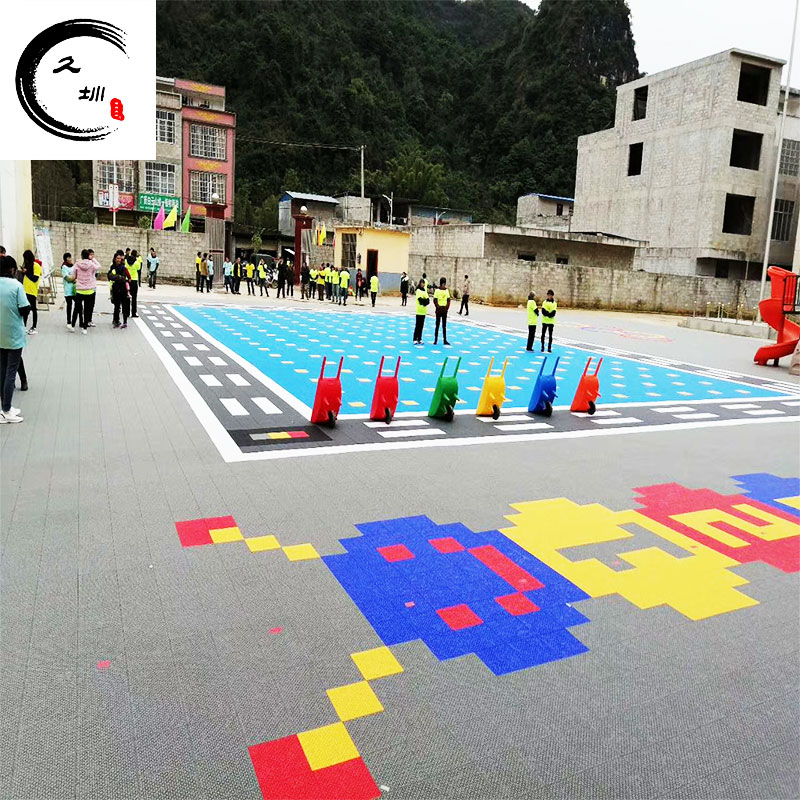地板幼兒園懸浮地板室外籃球場操場羽毛球場懸浮拼裝地板廣州深圳久圳廠家批發(fā)